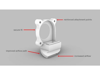 Ventilator Leitung Realität cr 10 max 3D Drucker Teile 3d print model - Mito3D