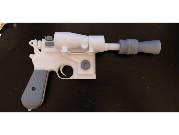 dl 44 Império greves costas Bater adereços blaster han só Estrela guerras 3D print model - Mito3D