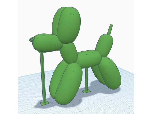 palloncino cane + supporto limeguy88 3D stampa 3D print model - Mito3D