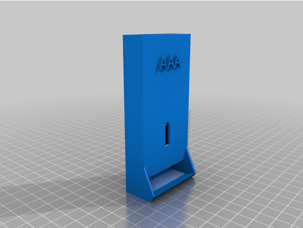 boitier pile aaa Mistigris accessoires batterie Cas gaine RANGEMENT 3d print model - Mito3D