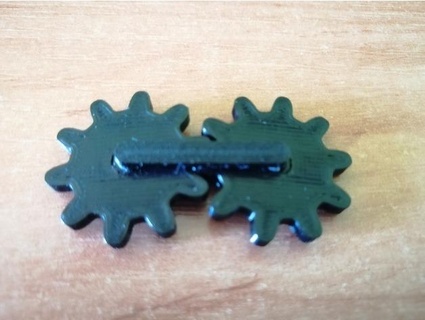 simple gear fidget spinner - fully printable bearings chorec Mechanical Toys 3d print model - Mito3D