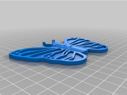 borboleta wall hanging fofa dmitch26 3D impressão suspensão parede 3d print model - Mito3D