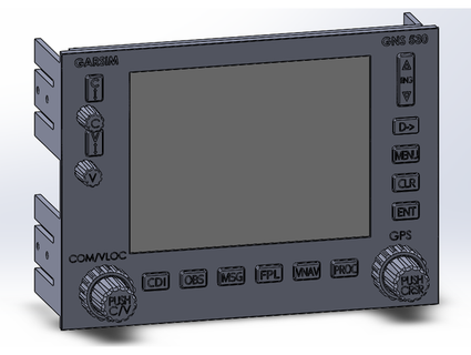 volo sim gns530 kkrok video Giochi 3d print model - Mito3D