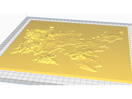 lemnos miniature topographic map correct proportion axelpilop 3D Printing arma3 3d print model - Mito3D