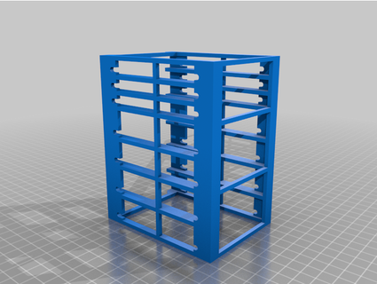 25 ssd & hdd rack lemuren Computer 3d print model - Mito3D