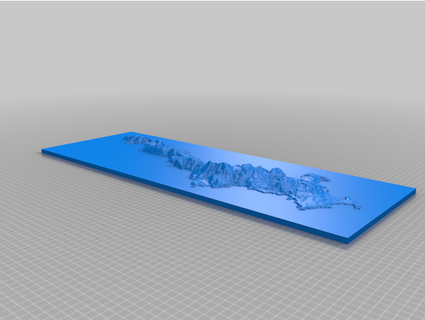 karpathos miniature topographic map correct proportion axelpilop 3D Printing 3d print model - Mito3D