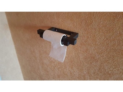 toilet paper holder yelf Bathroom 3d print model - Mito3D