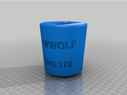 snowwolf mfeng ux cupholder xxsteven69xx Tool Holders & Boxes cup 3d print model - Mito3D