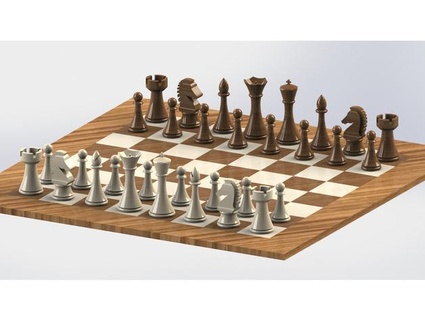 chess set miguelparada Chess ajedrez bishop king pawn piece queen rook juego de knight 3d print model - Mito3D