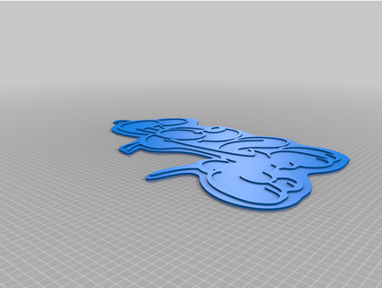 odie keychain hector 2D Art 3d print model - Mito3D