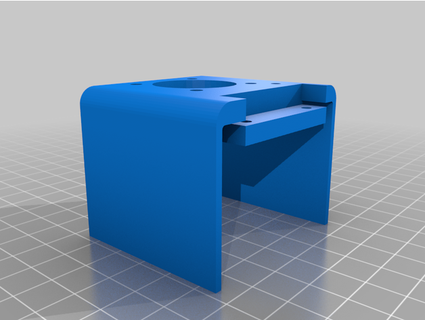 arvores azul ventilador duto rondel3d 3D impressora partes 3d print model - Mito3D