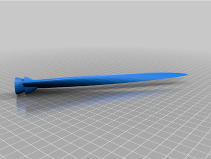 viento turbina espada diseño mparkhurst 3d print model - Mito3D