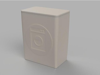 Waschmittel Box schwer Badezimmer Container Deckel 3d print model - Mito3D