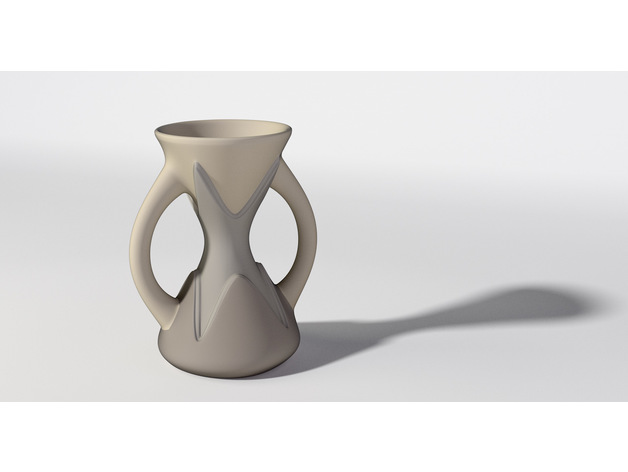 kurvig Vase Rossmacher Skulpturen artikuliert Beste Tasse Kurve Trinken Glas Flüssigkeit Wasser 3D print model - Mito3D