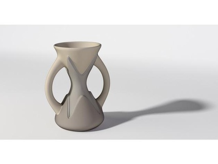 kurvig Vase Rossmacher Skulpturen artikuliert Beste Tasse Kurve Trinken Glas Flüssigkeit Wasser 3d print model - Mito3D