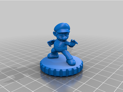 Super Mario Extruder Knopf Ender 3 2 cr10 Markusbodensee 3D Drucker Zubehör 3d print model - Mito3D