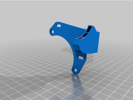 5015 Ventilator montieren e3d Hemera Nebel 3D Drucker Teile Leitung 3d print model - Mito3D