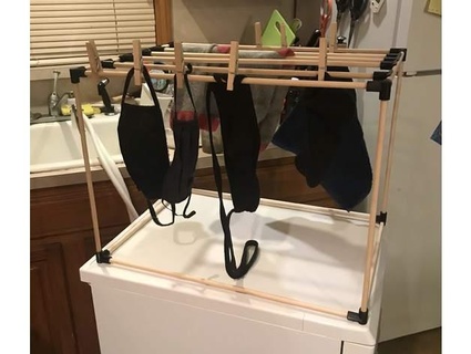 countertop drying rack aschulma1 Organization laundry hanger 3d print model - Mito3D