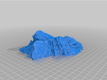 vasquez rocks dinoi 3D Printing gorn mountain stat trek 3d print model - Mito3D