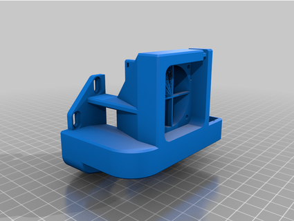 satsana ender 5 micro swiss direct drive fan duct w abl lucidb 3D Printer Parts 3d print model - Mito3D