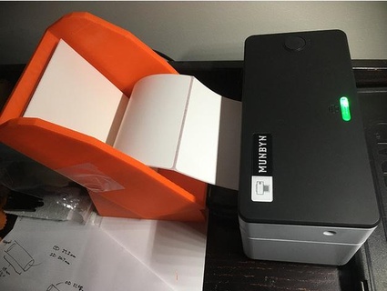 4x6 label printer paper tray 3dgringo Office holder 3d print model - Mito3D