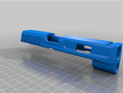 openairsoft m17 custom slide mkv-a Other 6mm airsoft accesories attachment parts glock gun 3d print model - Mito3D