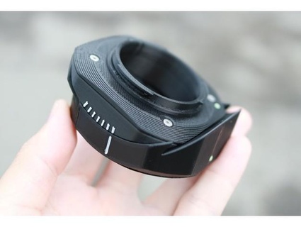 kanon ef lens ayarlanabilir eğim adaptör eos Fujifilm x kameralar lastik tasarım 3d print model - Mito3D