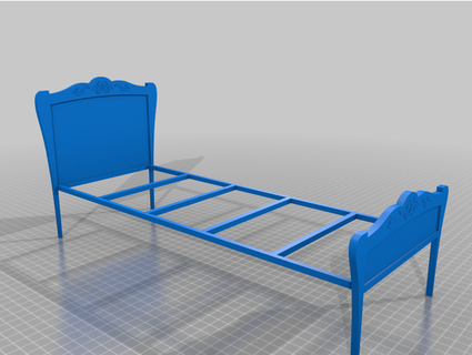 cama estilo provenzale sofia li 3d print model - Mito3D