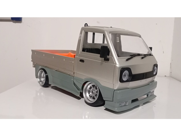 wpl d12 tamiya telaio cerchi ruote in profondità piatto stile 5mm esadecimale gadoga 3D print model - Mito3D