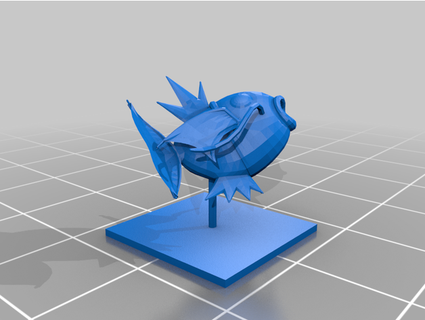 splashing magikarp w base nerfherderdave 3d print model - Mito3D