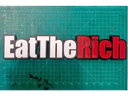 eattherich sign inspired gamestop paultkennedy 3d print model - Mito3D
