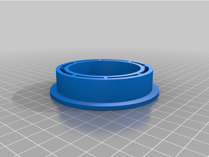 redução ampla diâmetro carretel filamento 3d print model - Mito3D