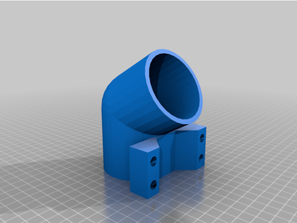 viver fuso poeira colecionador cilince 3d print model - Mito3D
