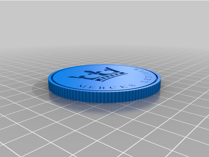 hitman coin debossed rartorata 3d print model - Mito3D
