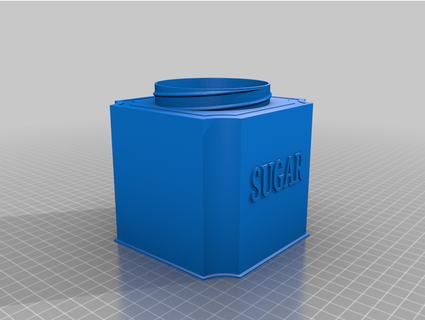 tea coffee sugar container set 3dprintbunny 3d print model - Mito3D