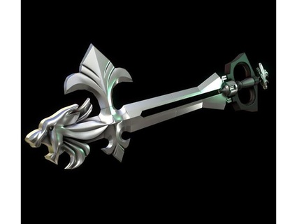 kingdom hearts - sleeping lion keyblade breakerboxcosplay 3d print model - Mito3D