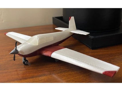 Mooney m20j avión modelo Actual bischkefamilia 3d print model - Mito3D