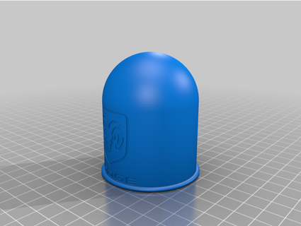 towbar cap dodge ram logo kenntha 3d print model - Mito3D