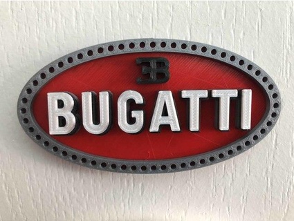 bugatti logotipo kagebe3386 3d print model - Mito3D