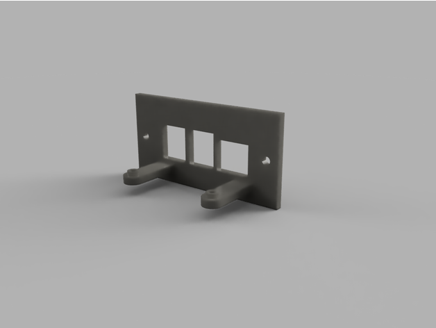 rpi 3b 2u montaggio rack unità poter camminare 3D print model - Mito3D