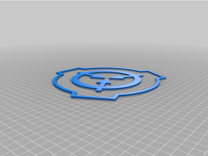 3D Printable SCP Foundation Symbol by Nathan Hogue