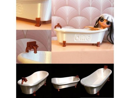 bathtub feet tap optional omg version speedtoast 3d print model - Mito3D