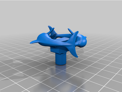 dolphin extruder movement indicator i3 mega zbysior 3d print model - Mito3D
