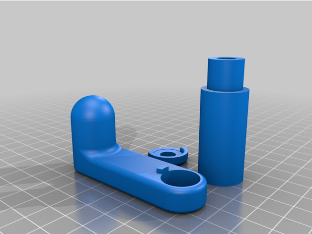simples trinco porta spike19 3D print model - Mito3D