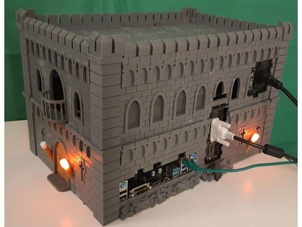medieval castle atx computer case thatrobotguy 3d print model - Mito3D