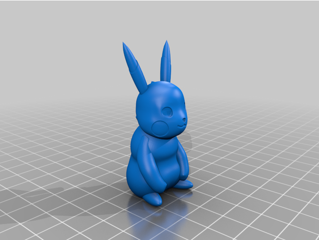 Pikachu design ternário 3D print model - Mito3D