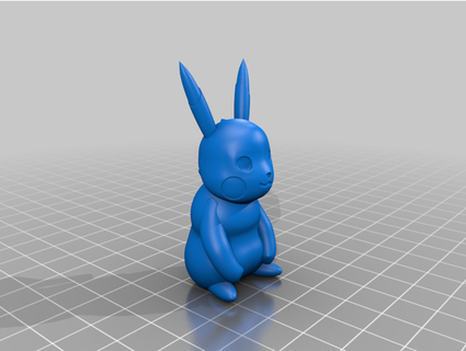 Pikachu design ternário 3d print model - Mito3D