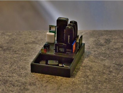 USB sd micro suporte nivekt 3d print model - Mito3D