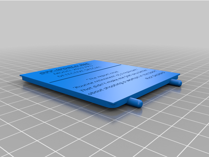 world plaque- decard stand vwsurfer 3d print model - Mito3D