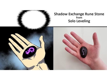 ombre échange pierre runique solo nivellement kevinmakescoolthings 3d print model - Mito3D